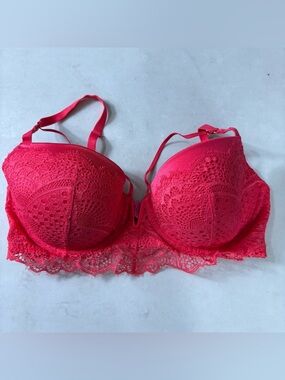 La Senza The Diva Demi Lace Bra 38D lingerie sexy adjustable Underwired USED
